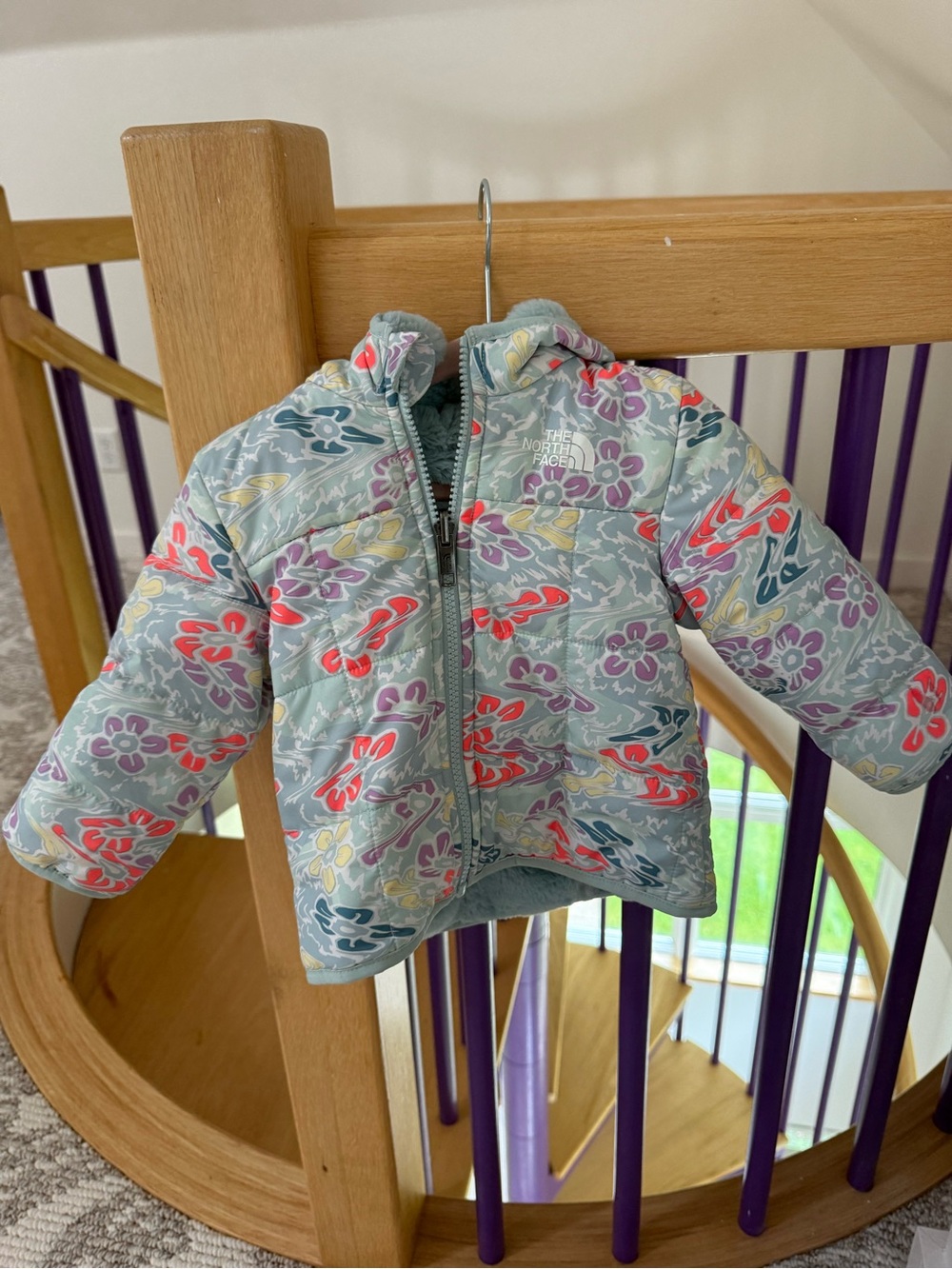 The North Face 6-12M Baby Reversible Shasta Full-Zip Hooded Jacket